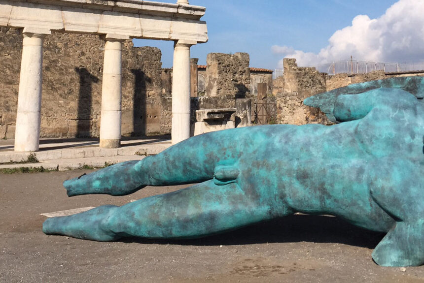 Mitoraj a Pompei, quando il bello si aggiunge al bello