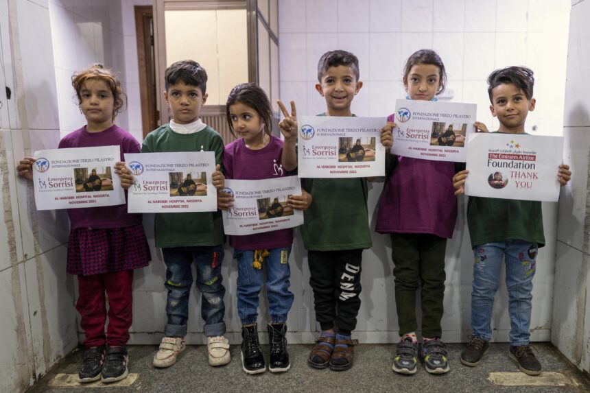 IN IRAQ PER RESTITUIRE IL SORRISO A 250 BAMBINI