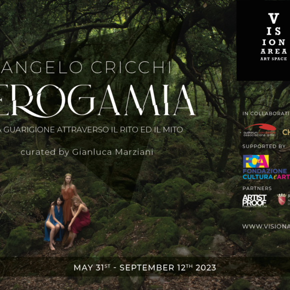 Angelo Cricchi con IEROGAMIA in mostra per Visionarea